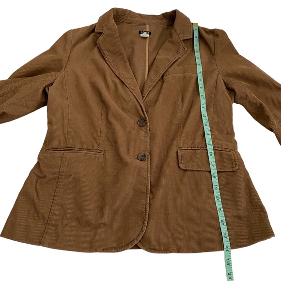 J. Crew Factory Store Women’s Brown Corduroy Two Button Blazer, Size 12 - Picture 11 of 14